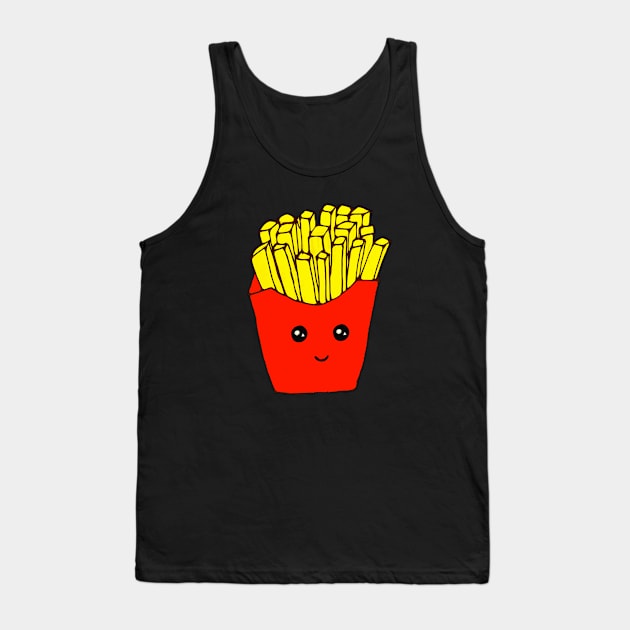 Hand drawn french fries love food Tank Top by WatercolorFun